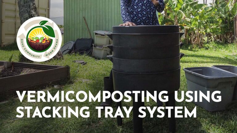 Vermicomposting Using Stacking Tray System